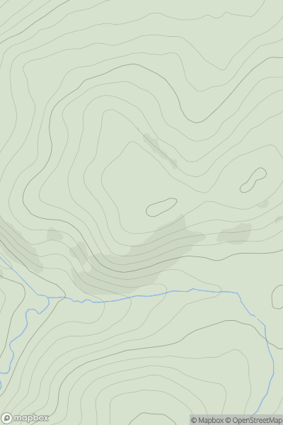 Thumbnail image for Inner Hill [The River Tweed to the English Border] showing contour plot for surrounding peak